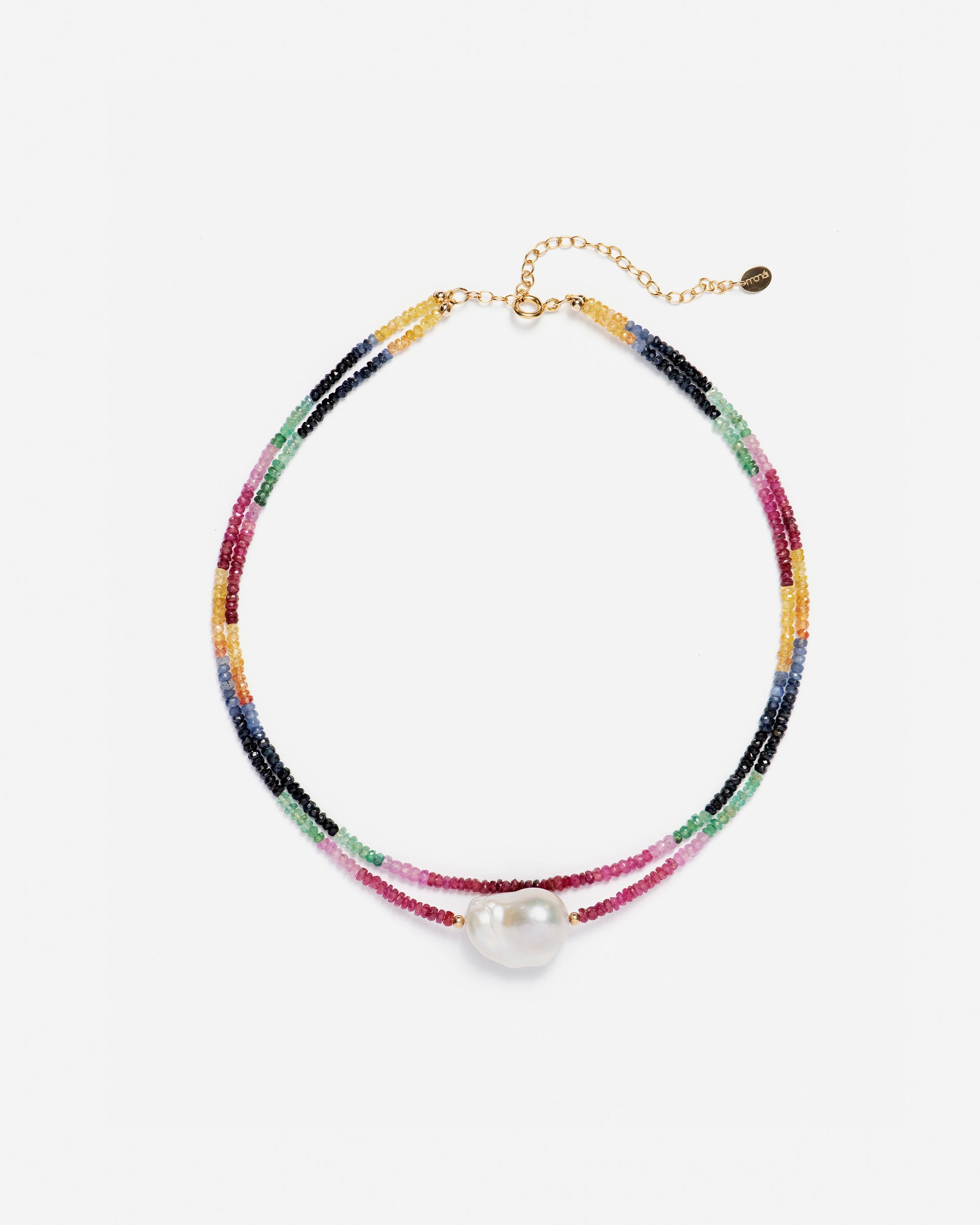 Baroque Pearl Rainbow Necklace